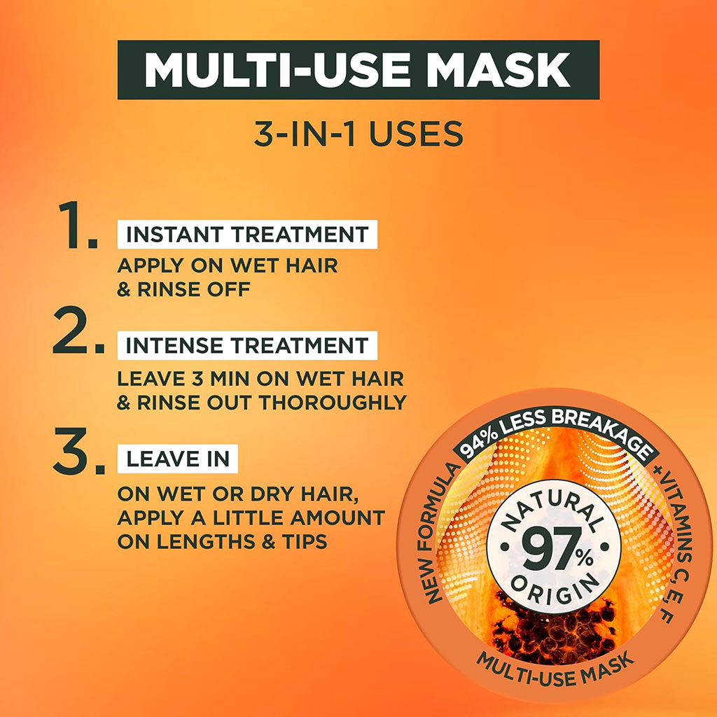 Ultimate Blends Repairing Hair Food Papaya 3In1 Hair Mask 