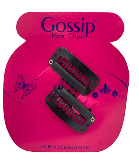 Gossip Silver Weaving Clips 2Pcs