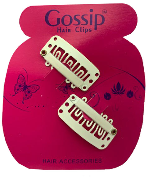 Gossip Silver Weaving Clips 2Pcs