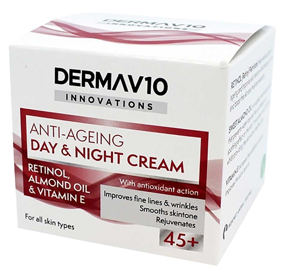 Derma V10 Anti Ageing Day And Night Cream 45Plus