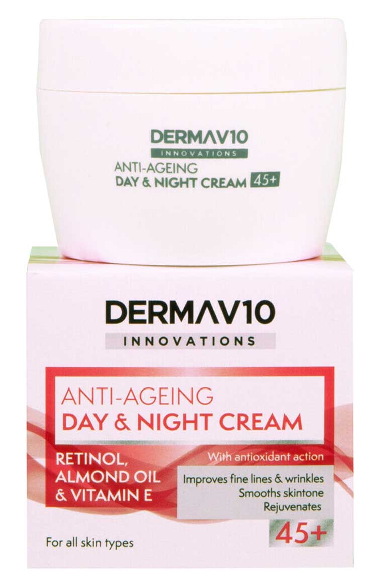 Derma V10 Anti Ageing Day And Night Cream 45Plus