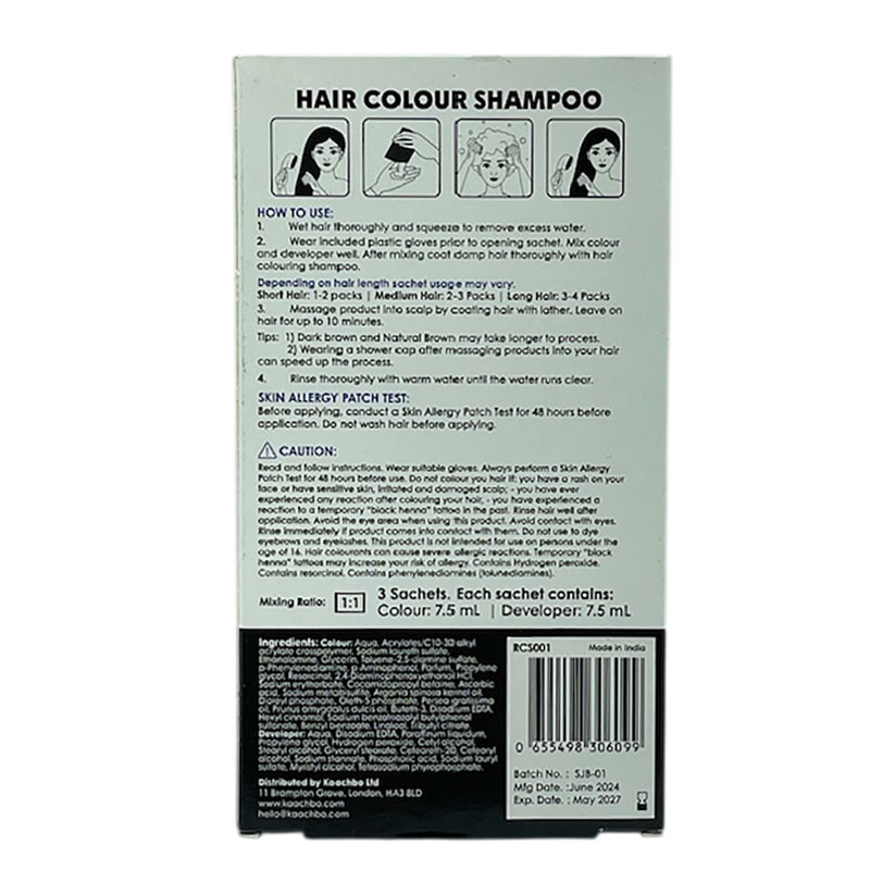 Hair ID 3In1 Ammonia Free Color Shampoo