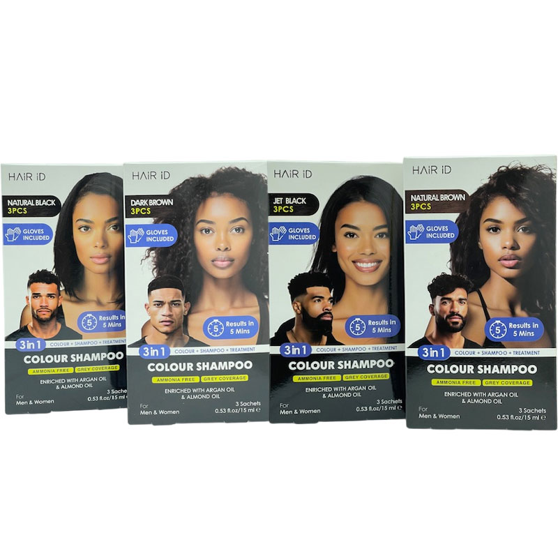 Hair ID 3In1 Ammonia Free Color Shampoo