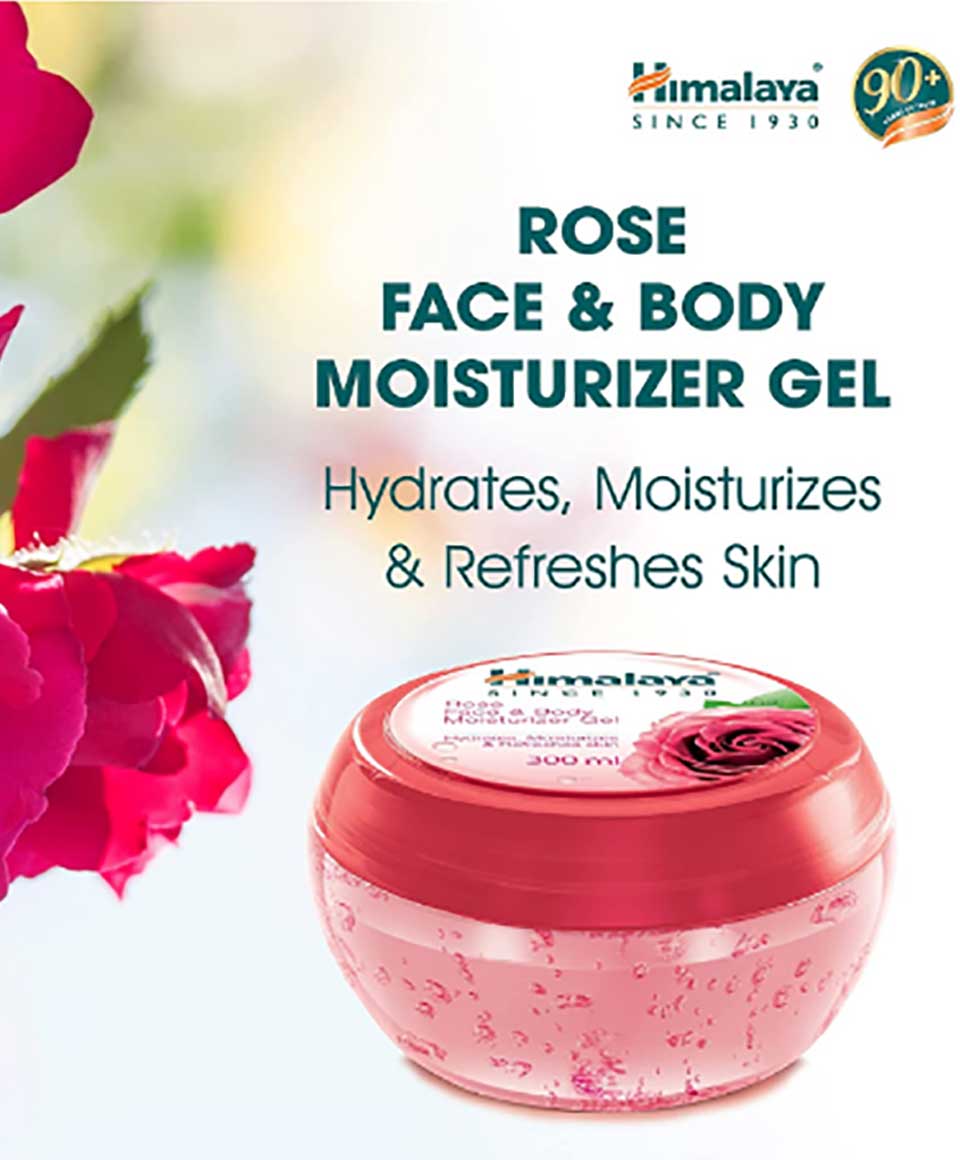 Himalaya Rose Face And Body Moisturizer Gel Himalaya Her