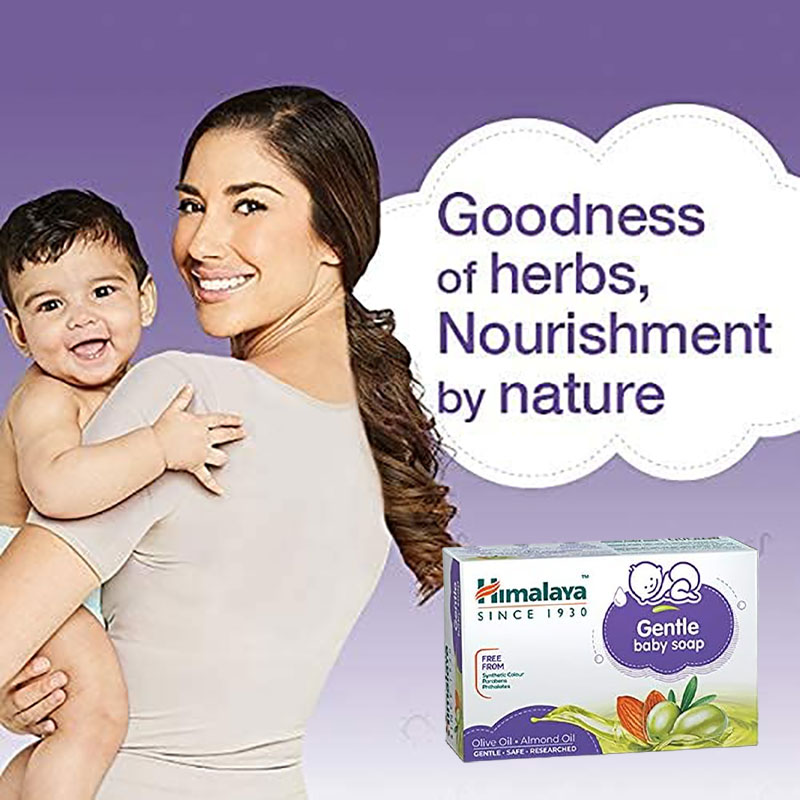 Himalaya Gentle Baby Soap With Olive And Almond Oil