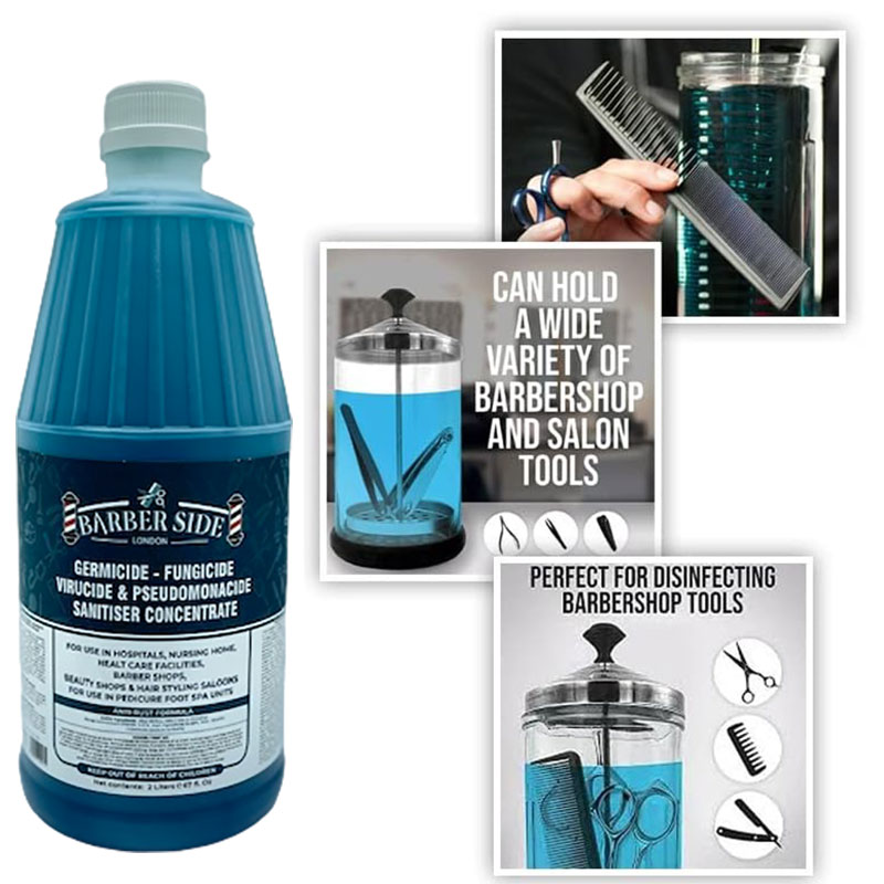 Barber Side London Germicide Turquoise Solution