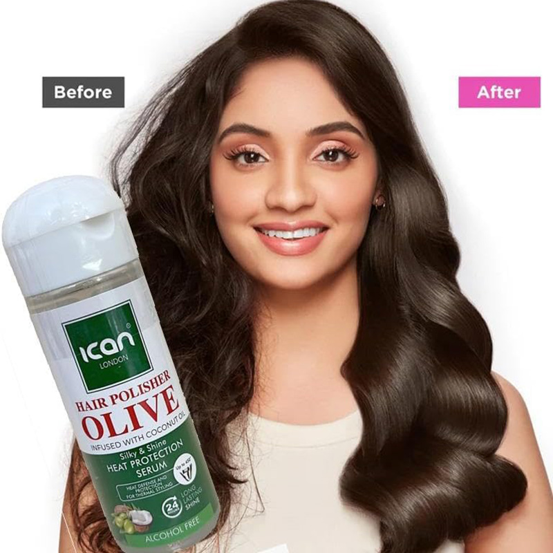 Ican Olive Infused With Coconut Oil Heat Protection Serum