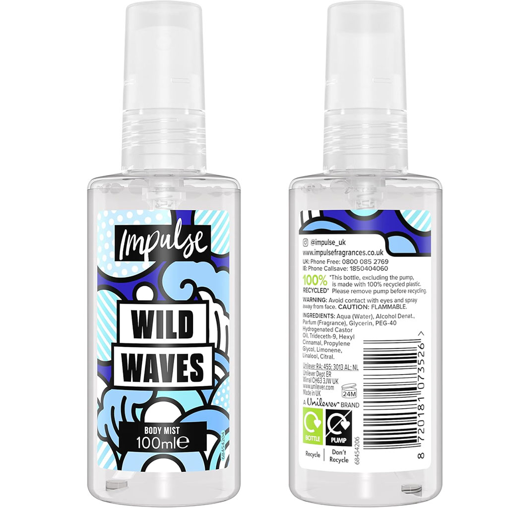Impulse Wild Waves Body Mist