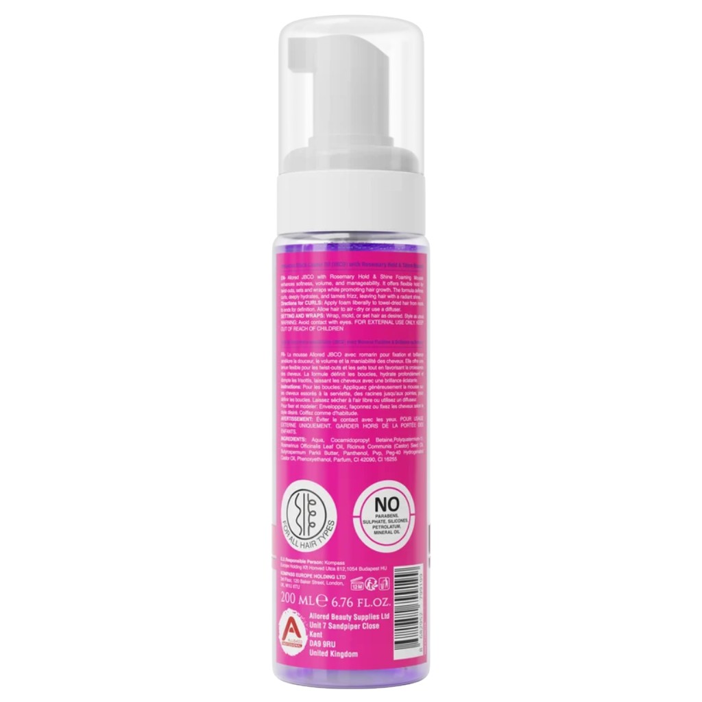 Jamaican Black Castor Oil With Rosemary Hold And Shine Foaming Mousse