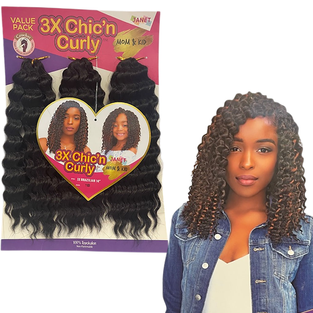 3X Chic N Curly Syn Brazilian Braid