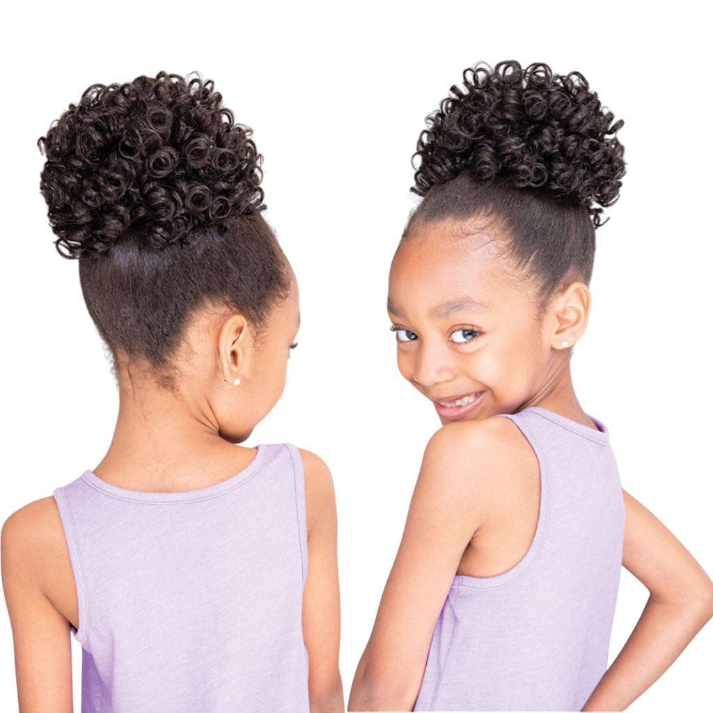 Noir Every Time Lovely Kid Chic Curl Drawstring