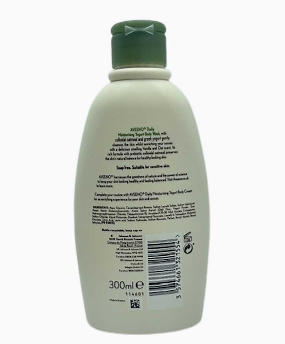 Aveeno Daily Moisturizing Vanilla And Oat Scent Yogurt Body Wash