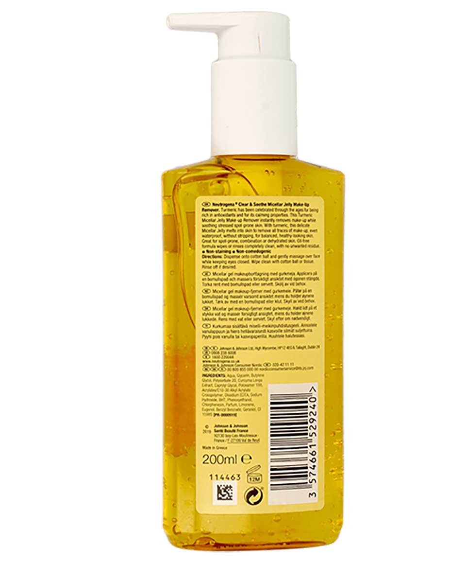 Neutrogena Clear And Soothe Make Up Remover With Turmeric