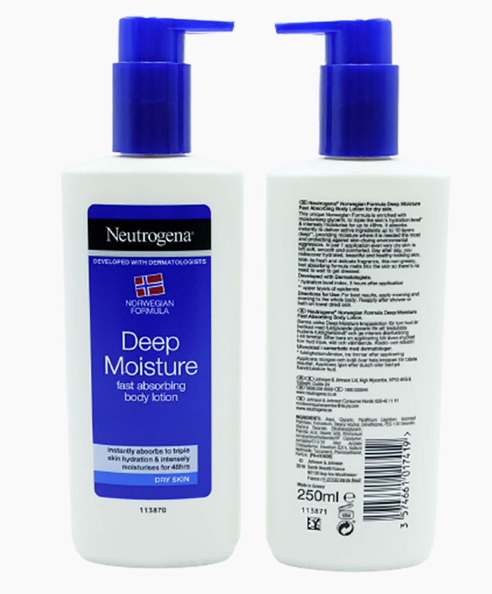 Neutrogena Norwegian Formula Deep Moisture Body Lotion Dry Skin