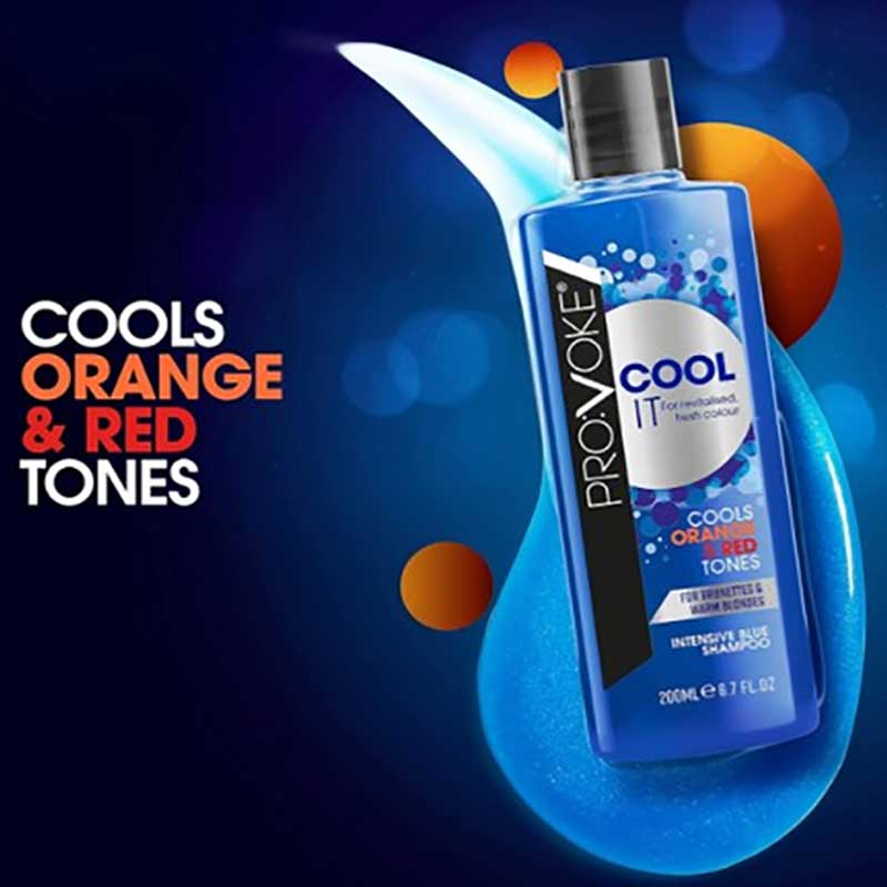 Pro Voke Cools Orange And Red Tones Intensive Blue Shampoo