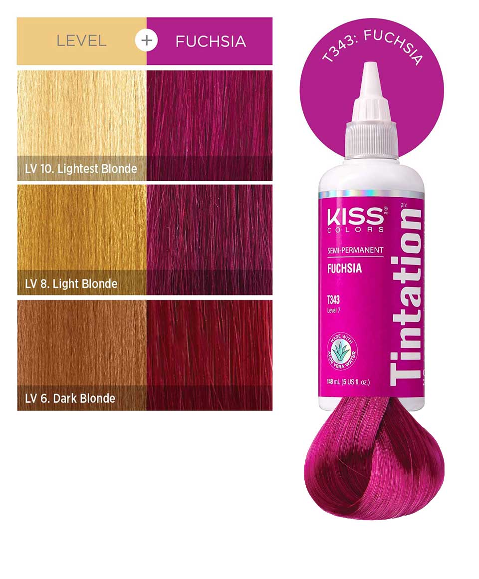 Kiss Colors Tintation Semi Permanent Fuchsia T343