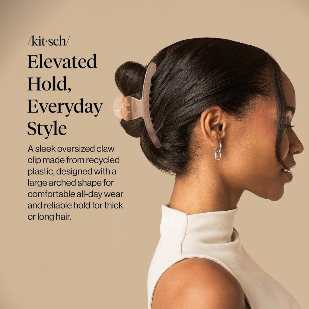 Kitsch All Day Hold Arched Clip Soft Pink