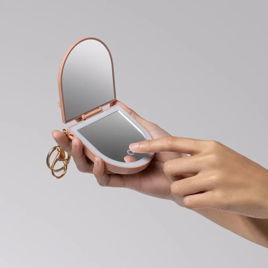 Kitsch LED Compact Mirror Keychain