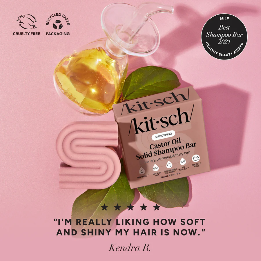 Kitsch Nourishing Castor Oil Solid Shampoo Bar