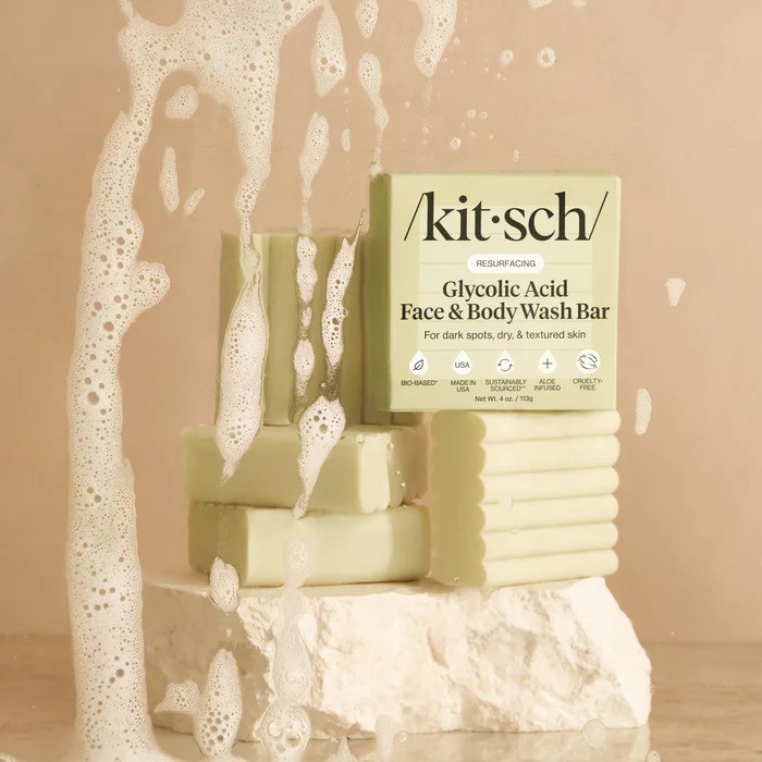 Kitsch Resurfacing Glycolic Acid Face And Body Wash Bar
