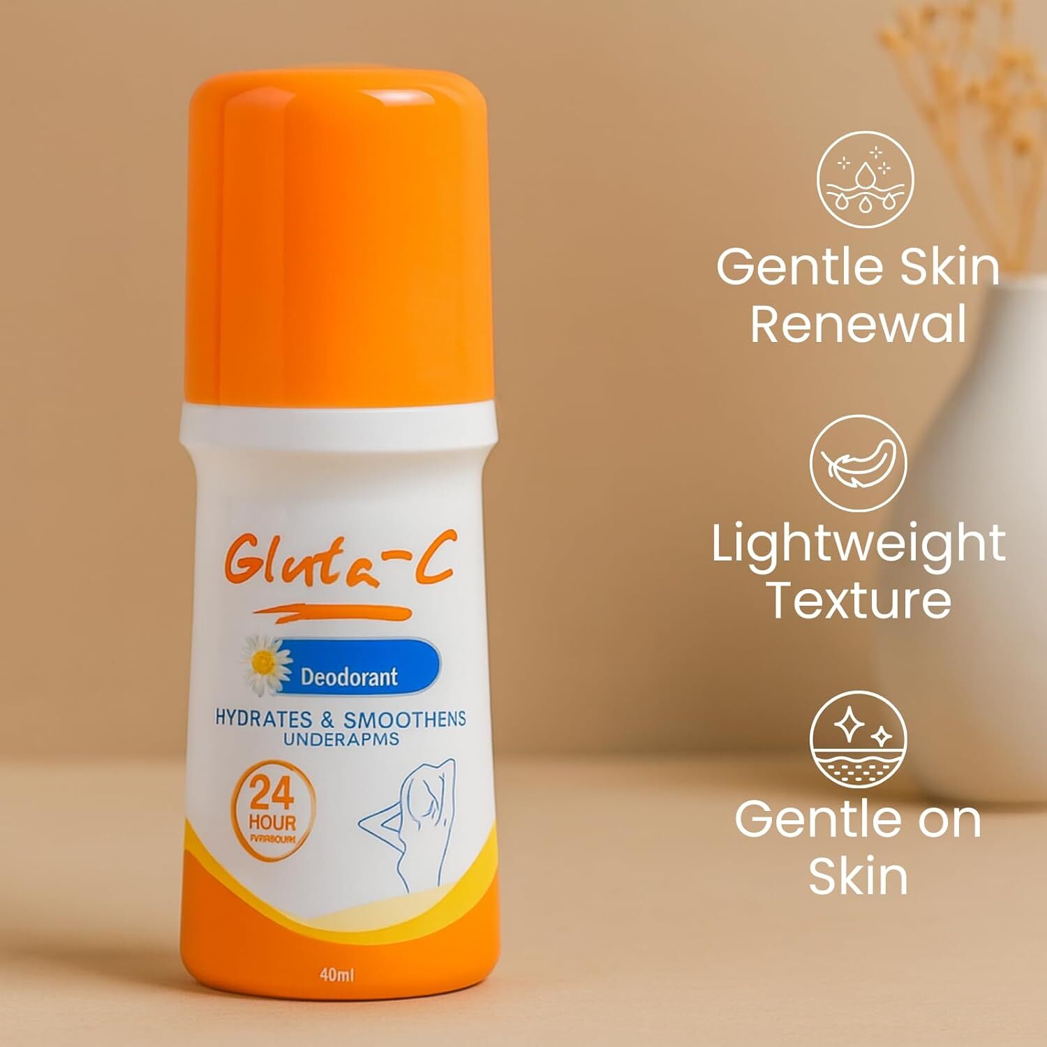 Gluta C Intense Whitening Deodorant Roll On