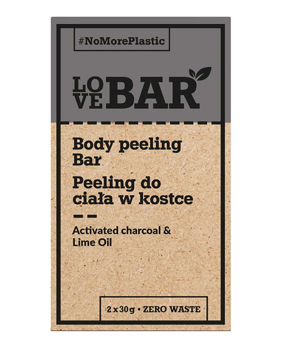 Body Peeling Bar With Activated Charcoal And Lime Oil