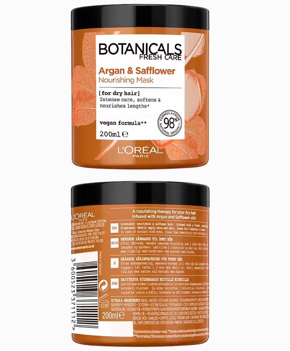 Botanicals Fresh Care Argan And Safflower Nourishing Mask