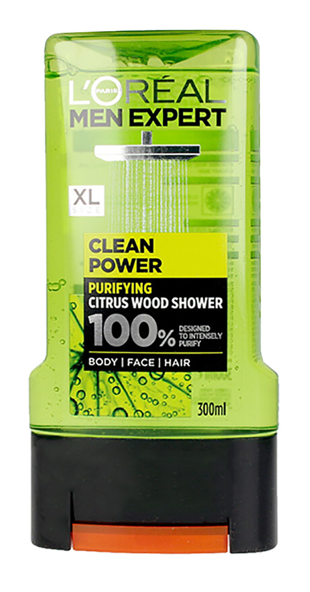 Men Expert Clean Power Citrus Wood Shower