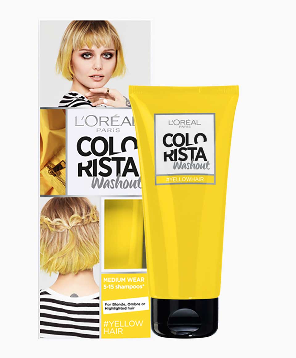 Colorista Washout Yellow Semi Permanent Hair Dye