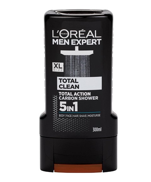 Men Expert Total Clean Carbon 5 In 1 Shower Gel
