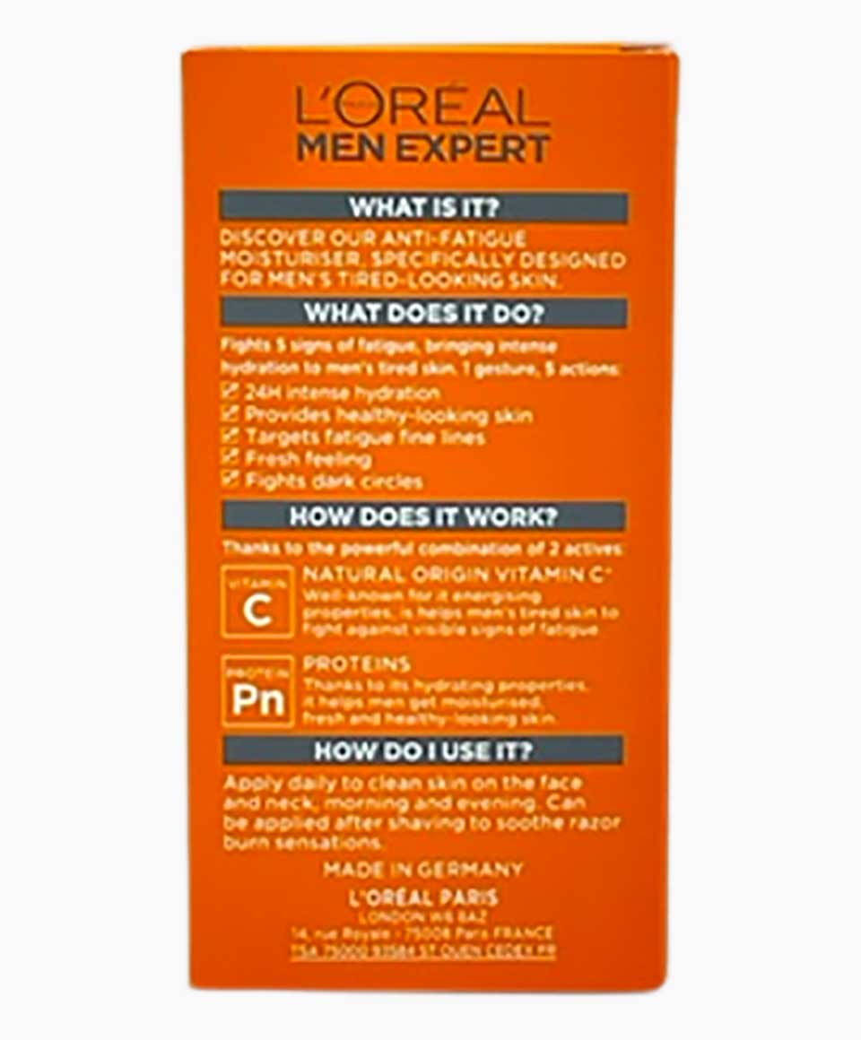 Men Expert Hydra Energetic Anti Fatigue 24H Moisturiser