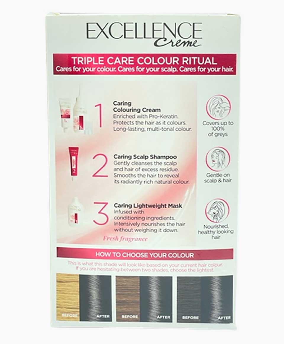 Excellence Creme Triple Care Colour 1 Natural Darkest Black