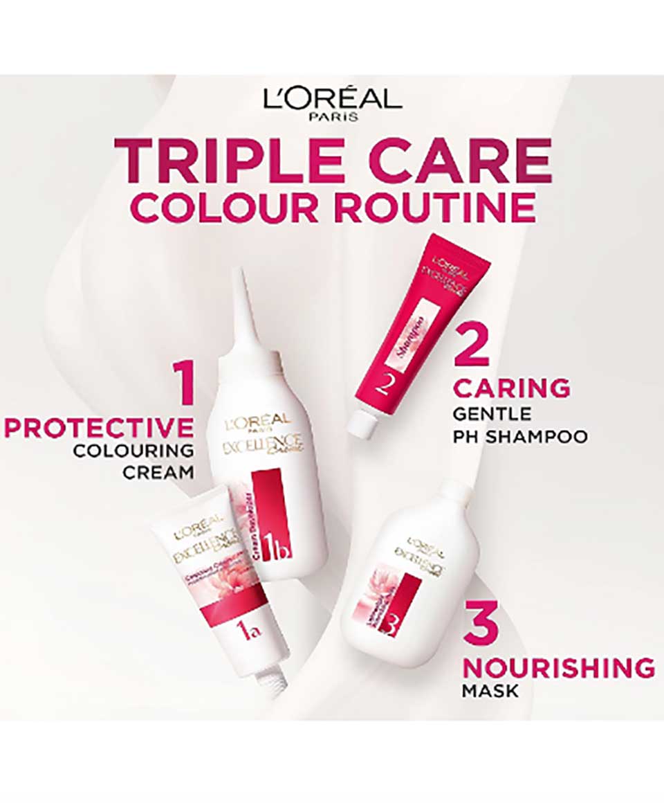 Excellence Creme Triple Care Colour 3 Natural Darkest Brown