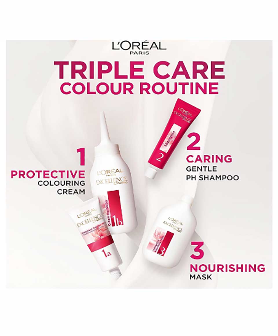 Excellence Creme Triple Care Colour 5.5 Natural Mahogany Brown