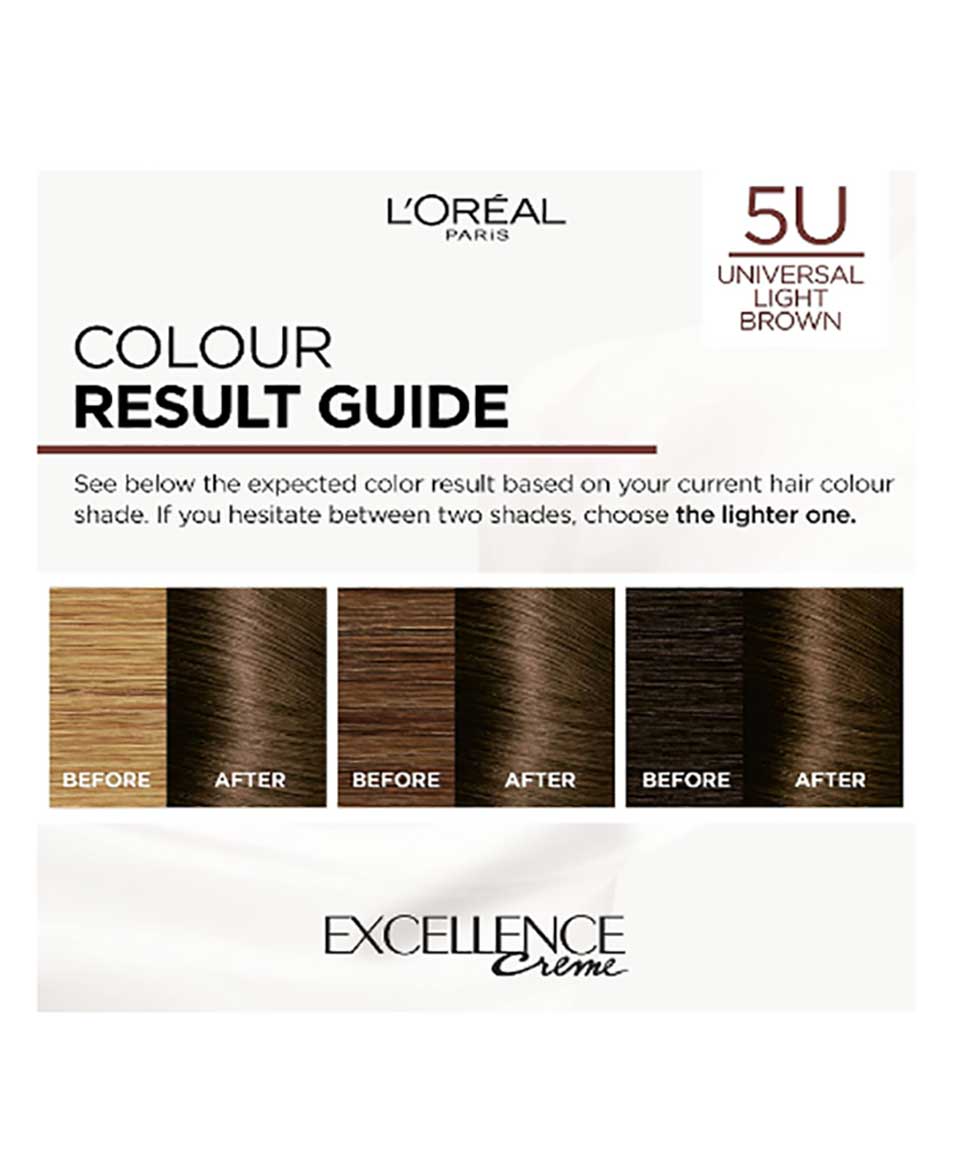 Excellence Creme No Ammonia Triple Care Hair Colour 5U Universal Light Brown