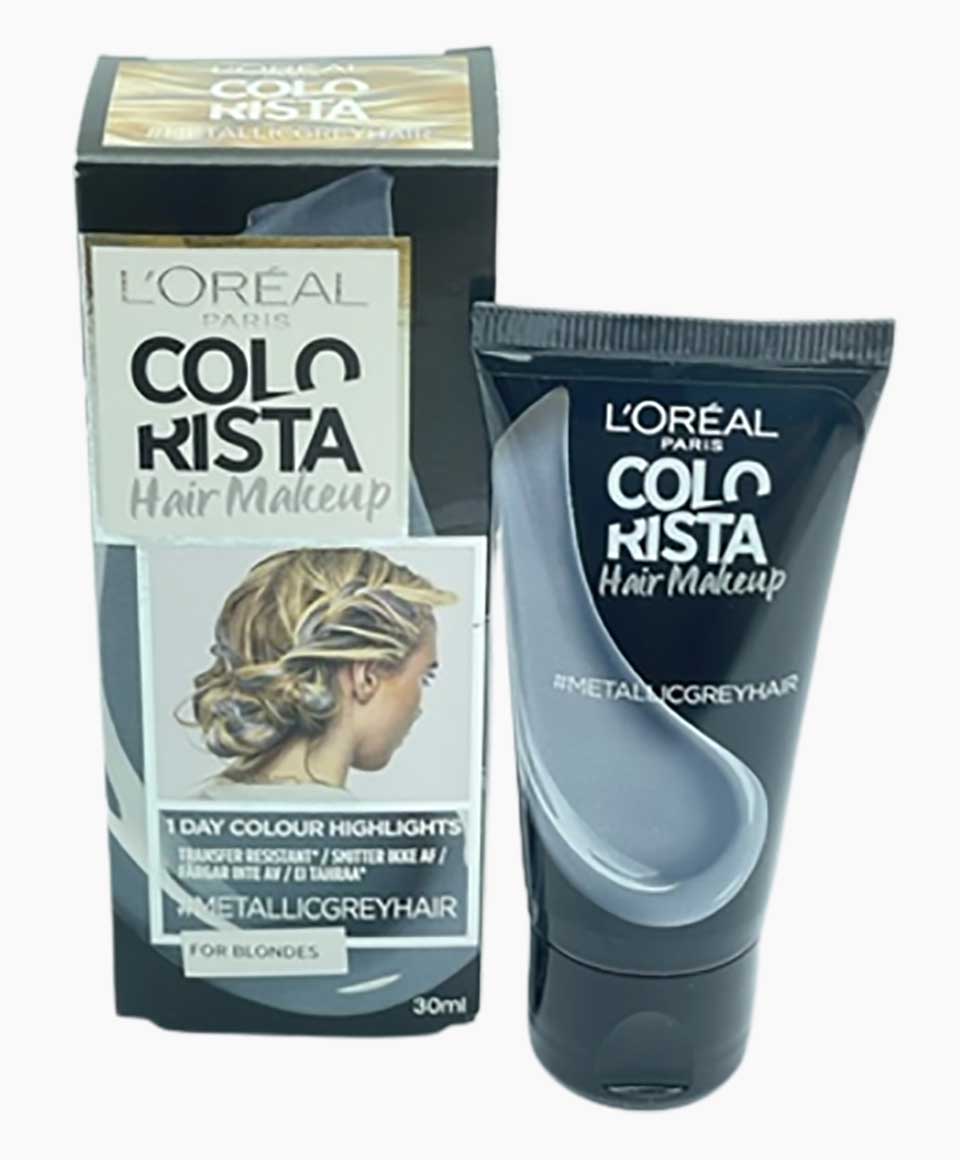 Colorista Metallic Grey Hair Makeup For Blondes