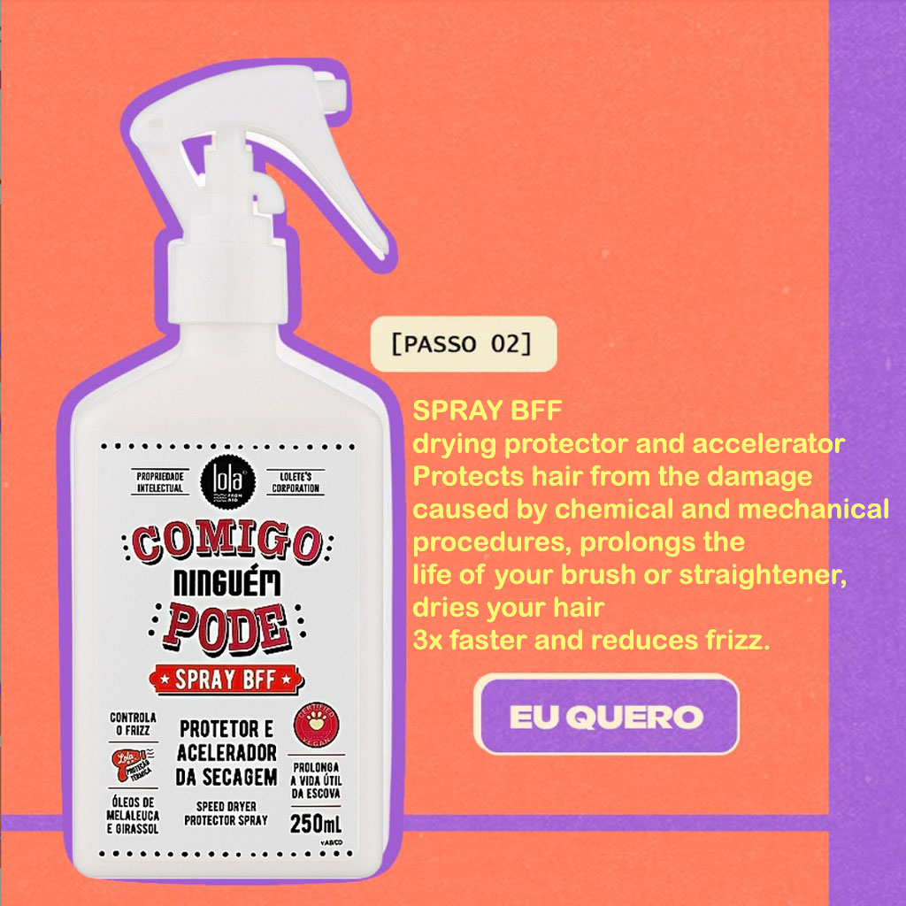 Comigo Ninguem Pode Speed Dryer Protecting Spray