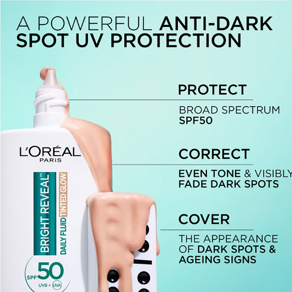 Bright Reveal Daily Fluid Tinted Glow SPF50 Pearl