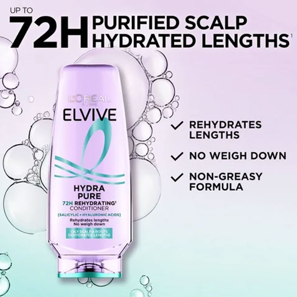 Elvive Hydra Pure 72H Rehydrating Conditioner 