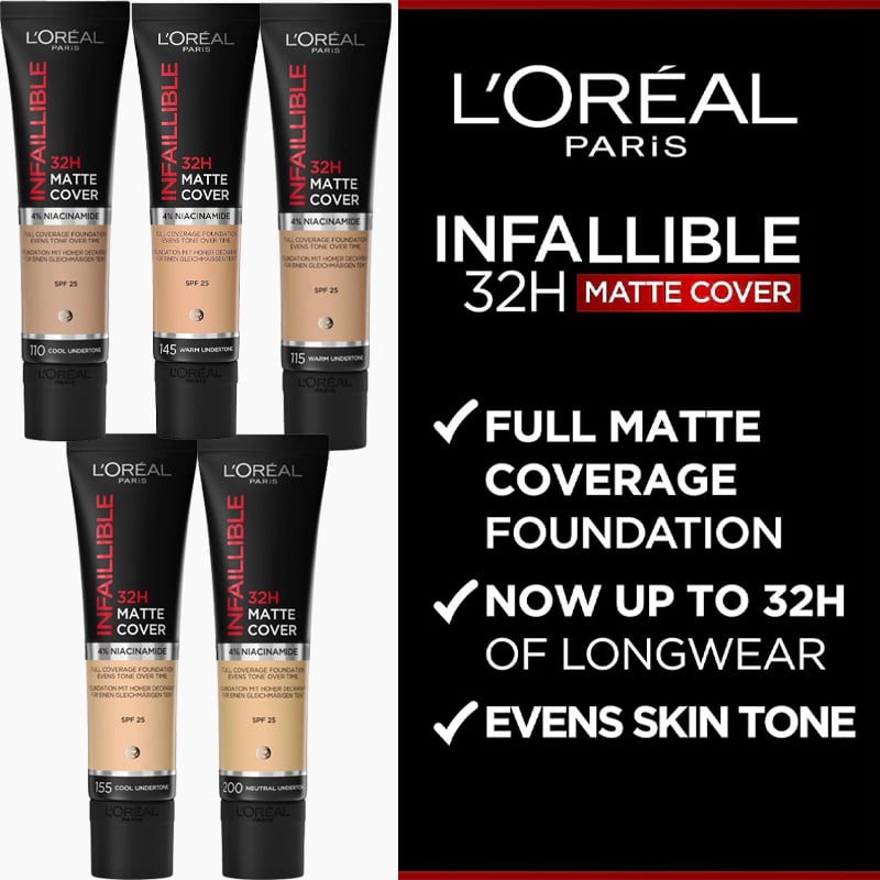 Loreal Infaillible 32H Matte Cover Full Coverage Foundation