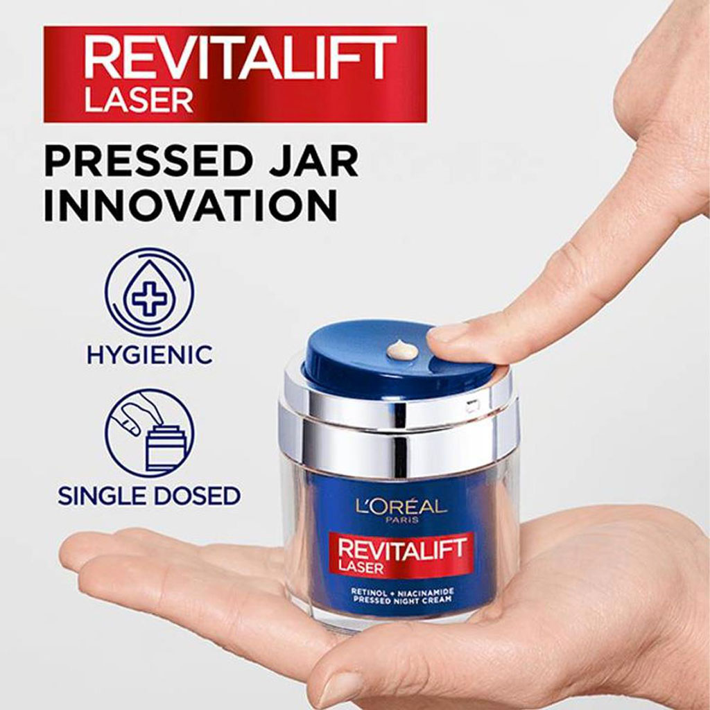 Revitalift Laser Retinol Niacinamide Pressed Night Cream