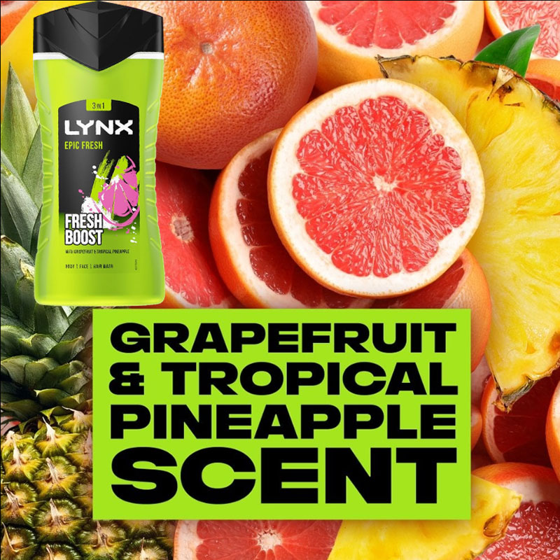 Epic Fresh Boost 3 In 1 Shower Gel