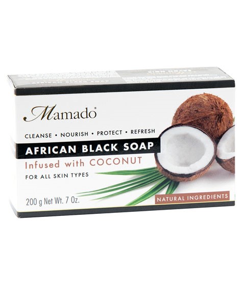 African Black Soap Infused With Coconut