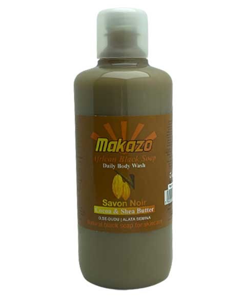 Makazo African Black Soap Cocoa And Shea Butter Daily Body Wash