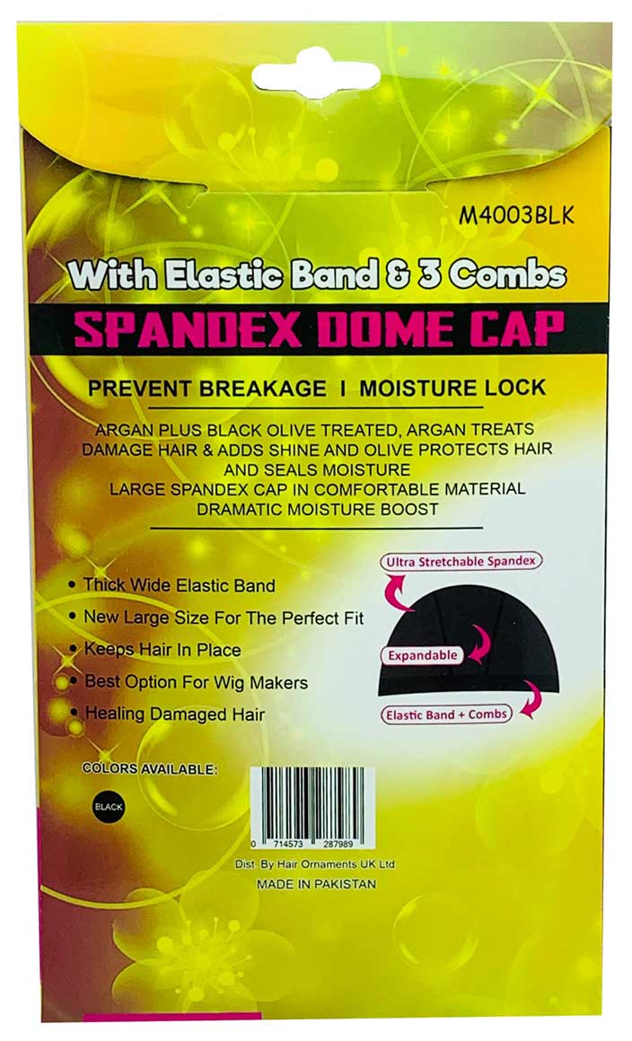 Murry Collection Dome Cap With Elastic And Combs