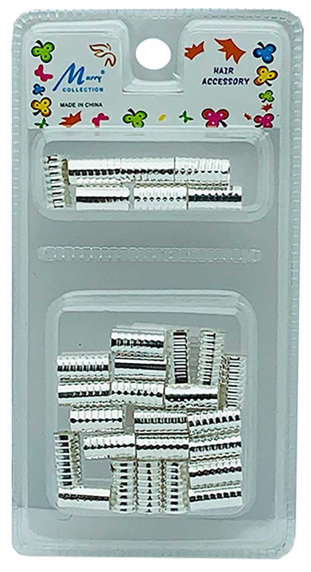 Murry Collection Metal Tube Clip Silver MC42S