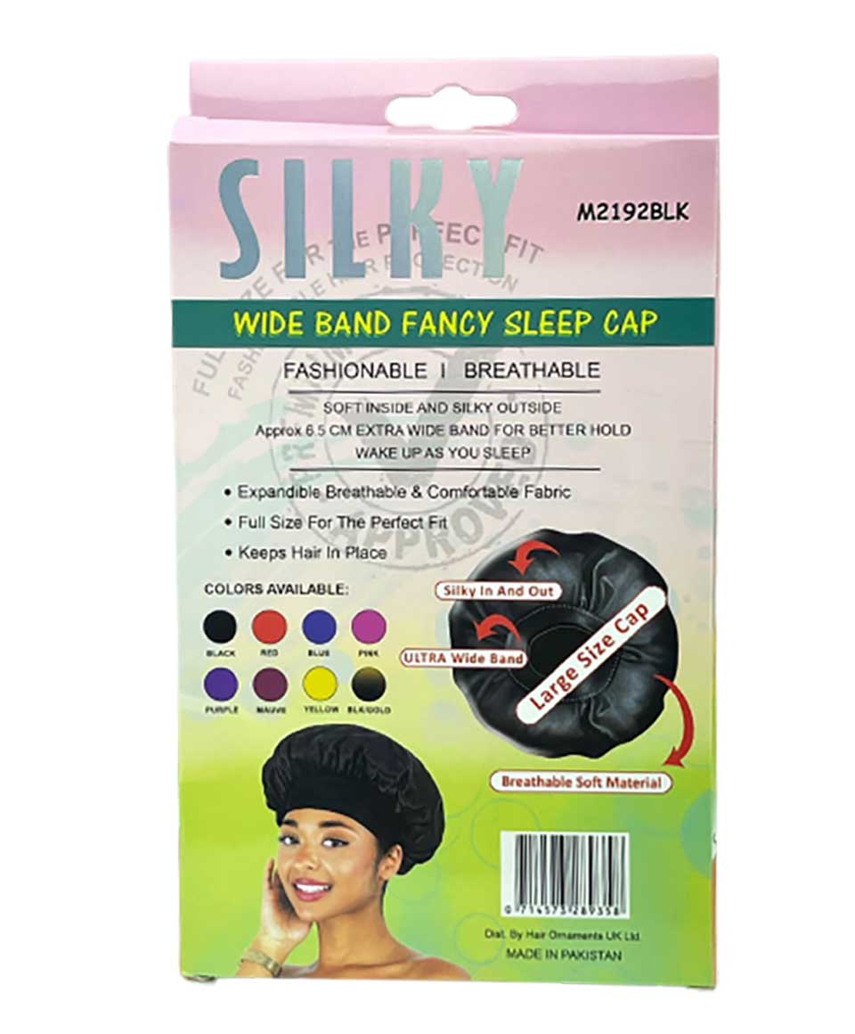Murry Collection Silky Soft Satin Sleep Cap Wide Band