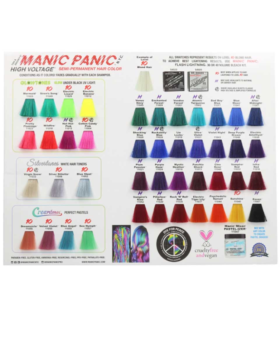 Manic Panic Semi Permanent Hair Color Cream Mermaid