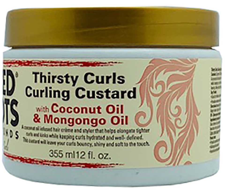 Compounds Thirsty Curls Curling Custard With Coconut Oil And Mongongo Oil