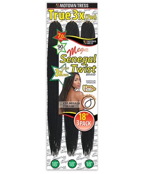 Motown Tress Syn CST Mega 3 X Senegal Twist Braid | Motown